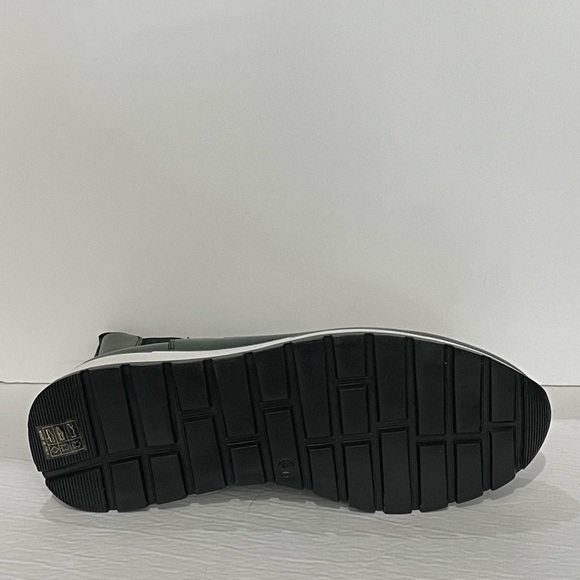 Duca boot slip on round toe green Atalian leather white bottom sole - Picture 5 of 5